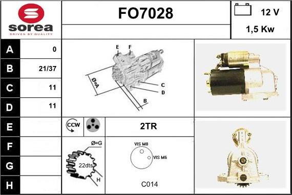 Sera FO7028 - Стартер vvparts.bg