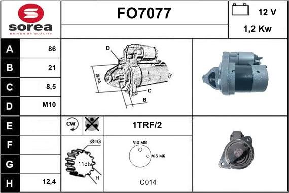 Sera FO7077 - Стартер vvparts.bg