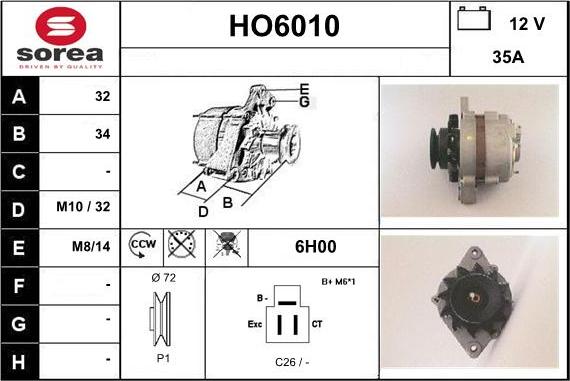 Sera HO6010 - Генератор vvparts.bg