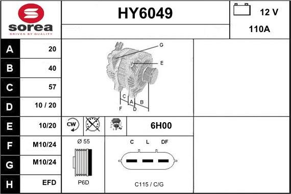 Sera HY6049 - Генератор vvparts.bg