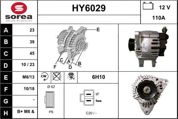 Sera HY6029 - Генератор vvparts.bg