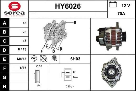 Sera HY6026 - Генератор vvparts.bg