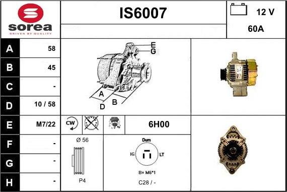 Sera IS6007 - Генератор vvparts.bg