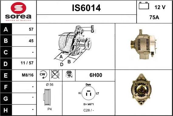 Sera IS6014 - Генератор vvparts.bg