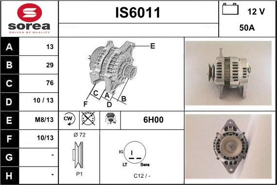 Sera IS6011 - Генератор vvparts.bg