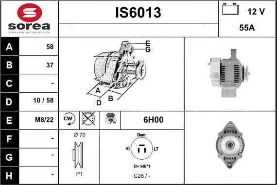 Sera IS6013 - Генератор vvparts.bg