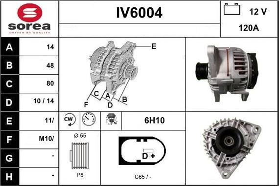 Sera IV6004 - Генератор vvparts.bg