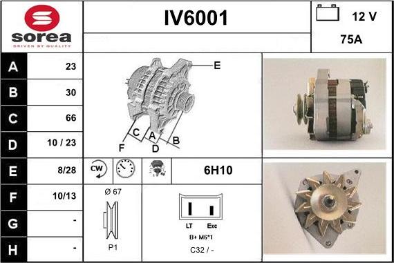 Sera IV6001 - Генератор vvparts.bg