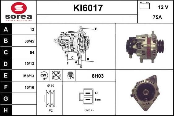 Sera KI6017 - Генератор vvparts.bg