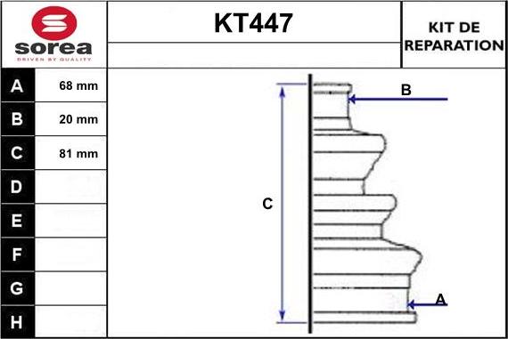 Sera KT447 - Маншон, полуоска vvparts.bg