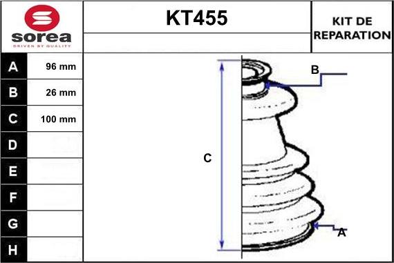 Sera KT455 - Маншон, полуоска vvparts.bg