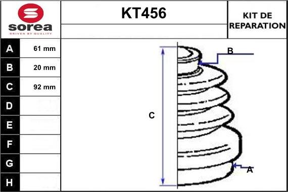 Sera KT456 - Маншон, полуоска vvparts.bg