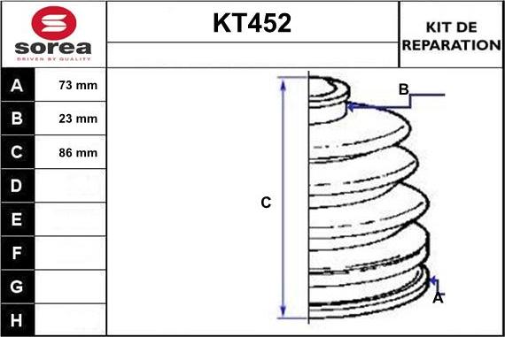 Sera KT452 - Маншон, полуоска vvparts.bg