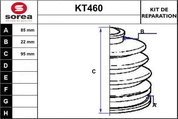 Sera KT460 - Маншон, полуоска vvparts.bg