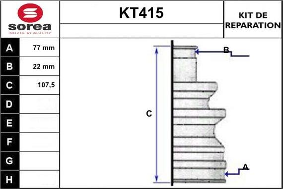 Sera KT415 - Маншон, полуоска vvparts.bg