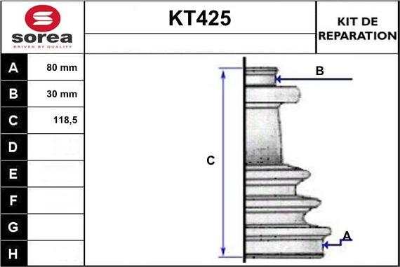 Sera KT425 - Маншон, полуоска vvparts.bg