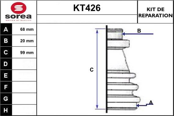 Sera KT426 - Маншон, полуоска vvparts.bg