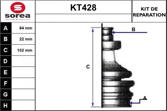 Sera KT428 - Маншон, полуоска vvparts.bg