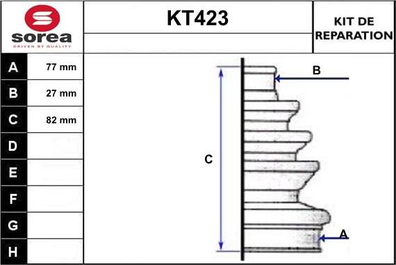 Sera KT423 - Маншон, полуоска vvparts.bg