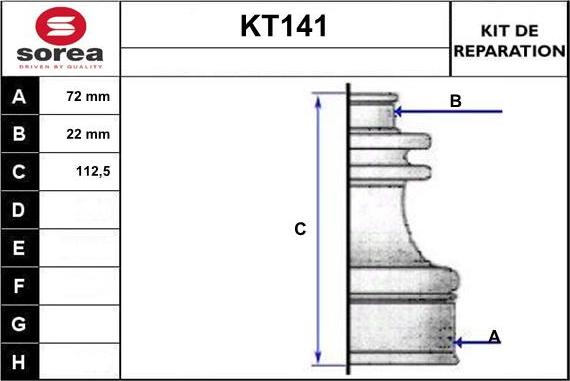 Sera KT141 - Маншон, полуоска vvparts.bg