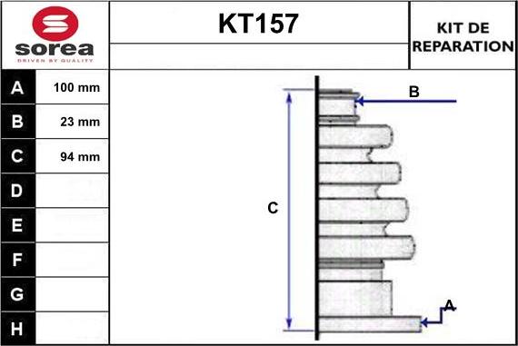 Sera KT157 - Маншон, полуоска vvparts.bg