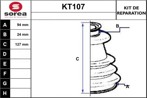 Sera KT107 - Маншон, полуоска vvparts.bg