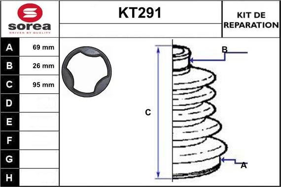 Sera KT291 - Маншон, полуоска vvparts.bg