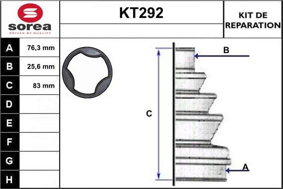 Sera KT292 - Маншон, полуоска vvparts.bg