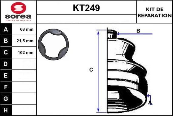 Sera KT249 - Маншон, полуоска vvparts.bg