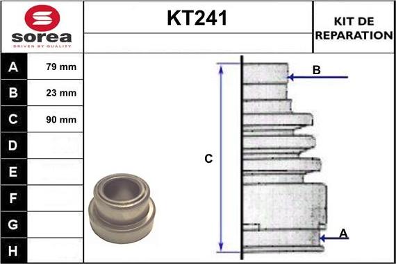 Sera KT241 - Маншон, полуоска vvparts.bg