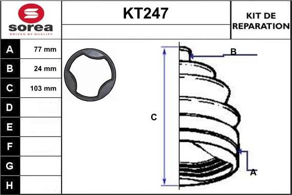 Sera KT247 - Маншон, полуоска vvparts.bg