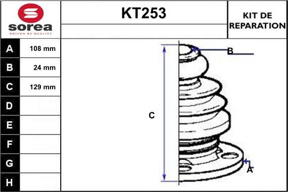 Sera KT253 - Маншон, полуоска vvparts.bg