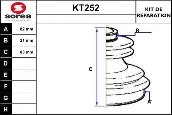 Sera KT252 - Маншон, полуоска vvparts.bg