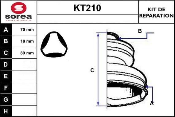 Sera KT210 - Маншон, полуоска vvparts.bg