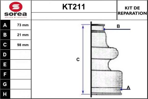 Sera KT211 - Маншон, полуоска vvparts.bg