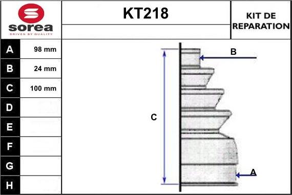 Sera KT218 - Маншон, полуоска vvparts.bg