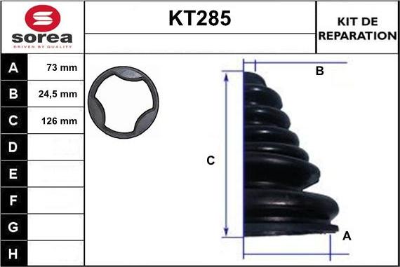 Sera KT285 - Маншон, полуоска vvparts.bg