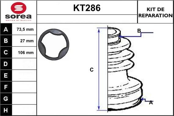 Sera KT286 - Маншон, полуоска vvparts.bg