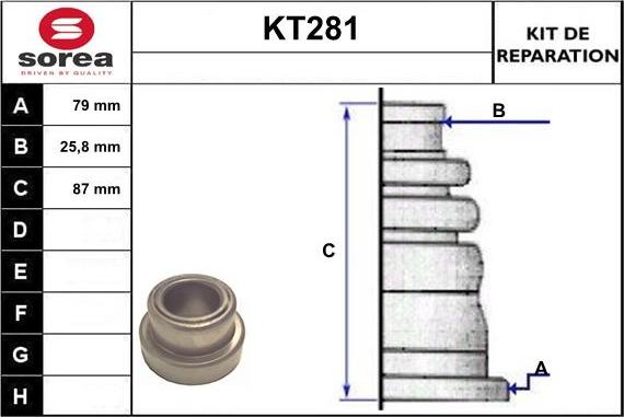 Sera KT281 - Маншон, полуоска vvparts.bg