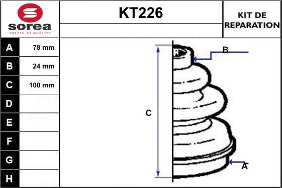 Sera KT226 - Маншон, полуоска vvparts.bg