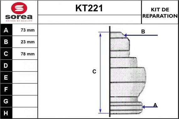 Sera KT221 - Маншон, полуоска vvparts.bg