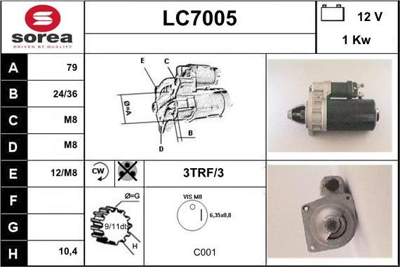 Sera LC7005 - Стартер vvparts.bg