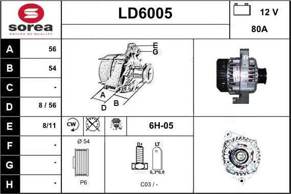 Sera LD6005 - Генератор vvparts.bg