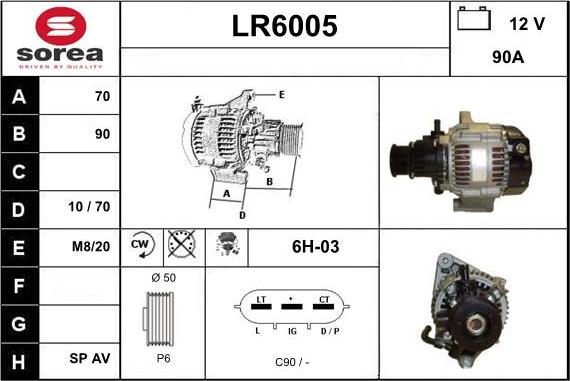 Sera LR6005 - Генератор vvparts.bg