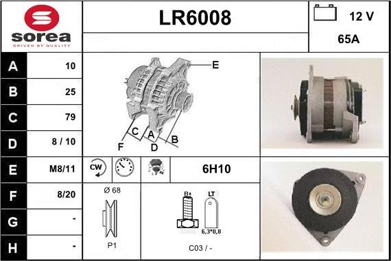 Sera LR6008 - Генератор vvparts.bg