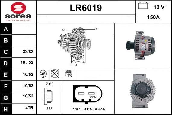 Sera LR6019 - Генератор vvparts.bg