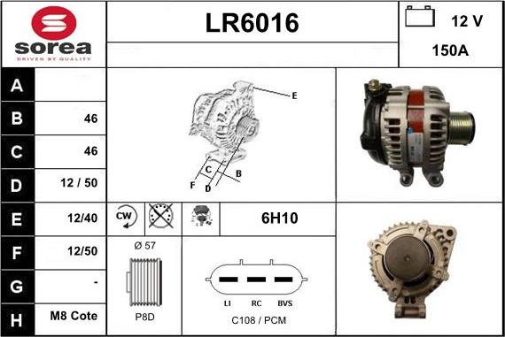 Sera LR6016 - Генератор vvparts.bg