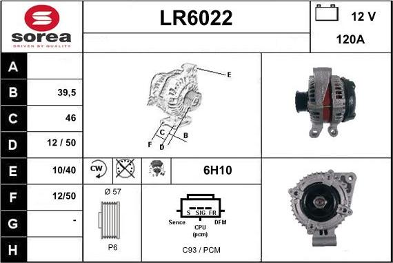 Sera LR6022 - Генератор vvparts.bg