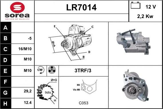 Sera LR7014 - Стартер vvparts.bg