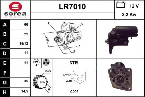 Sera LR7010 - Стартер vvparts.bg